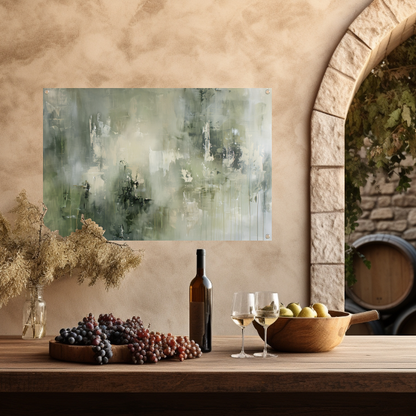 Abstracte Nevel in Grijstinten Textuur tuinposter