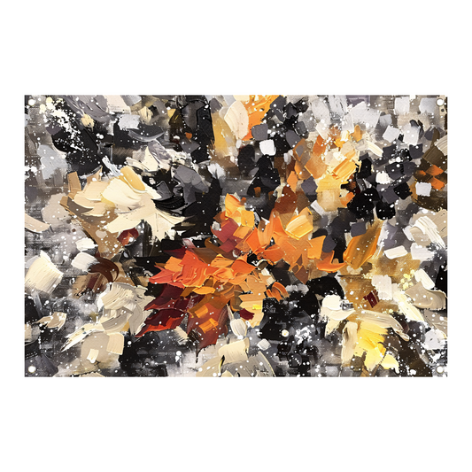 Eplosie van Kleur en Abstractie tuinposter