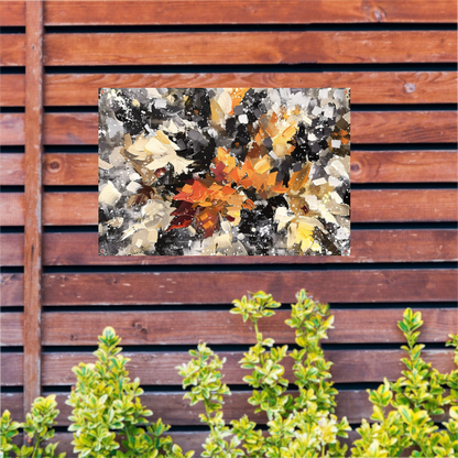 Eplosie van Kleur en Abstractie tuinposter