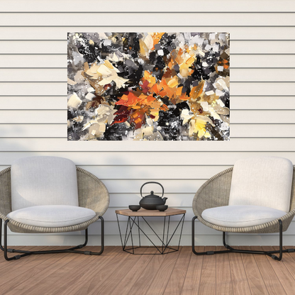 Eplosie van Kleur en Abstractie tuinposter