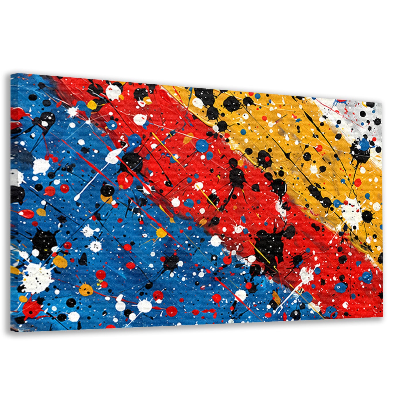 Abstract blokken compositie canvas
