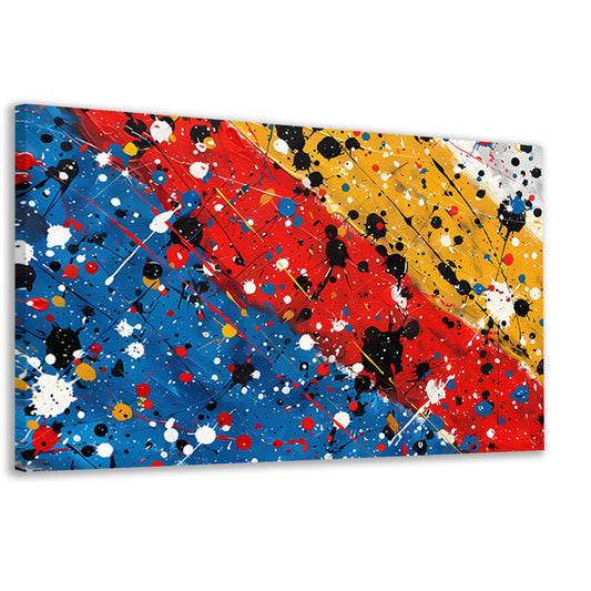 Abstract blokken compositie canvas