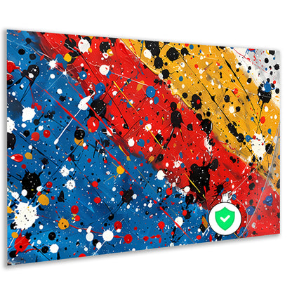 Abstract blokken compositie poster