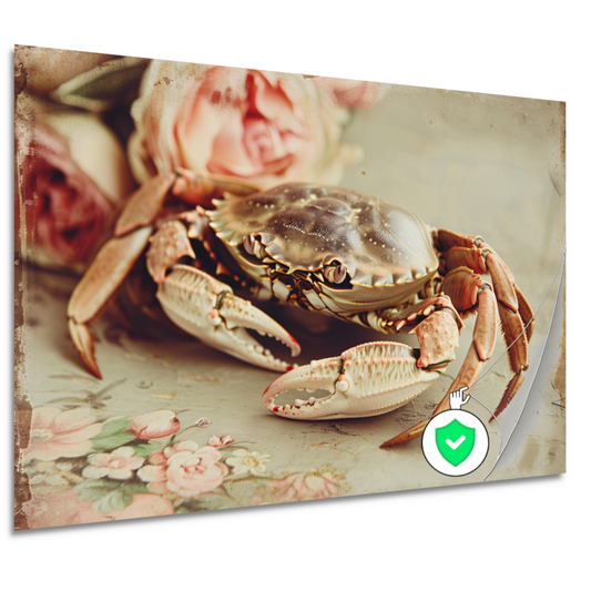 Stilleven met krab poster