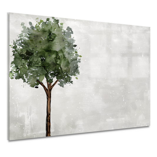 Eenzame boom abstracte kunst acrylglas