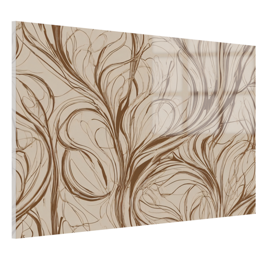 Bruine Sepia Abstracte Harmonie acrylglas