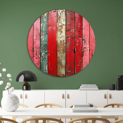 Abstract  met Verweerde Houten Planken forex muurcirkel