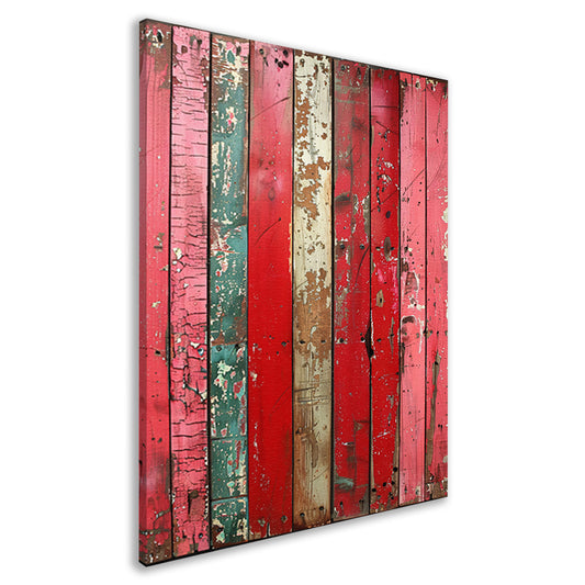 Abstract  met Verweerde Houten Planken canvas