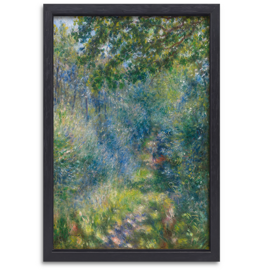 Pad in het bos - Pierre-Auguste Renoir canvas met baklijst