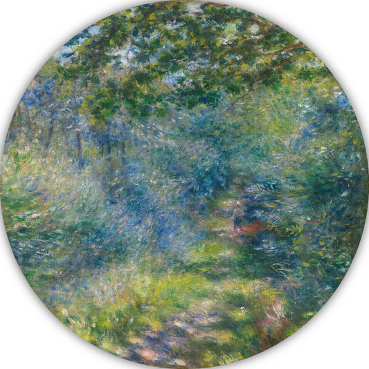Pad in het bos - Pierre-Auguste Renoir aluminium muurcirkel