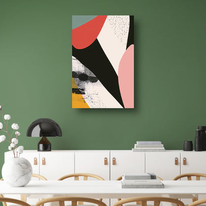 Abstract Vormen in Levendige Kleuren canvas met baklijst