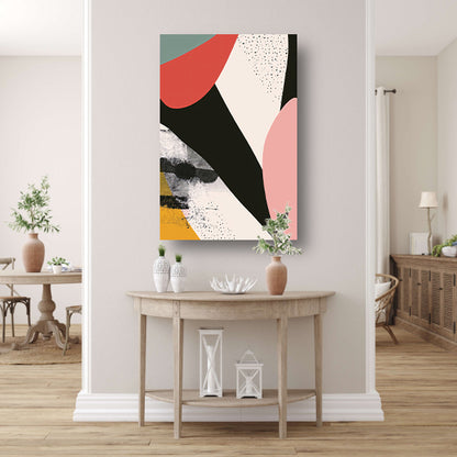 Abstract Vormen in Levendige Kleuren canvas met baklijst