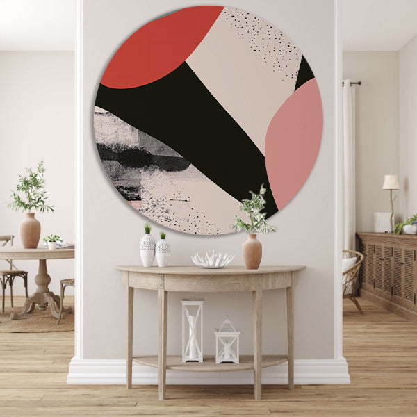 Abstract Vormen in Levendige Kleuren forex muurcirkel