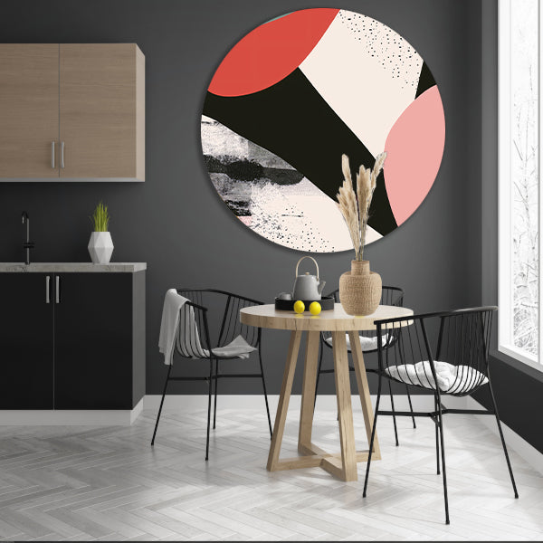 Abstract Vormen in Levendige Kleuren forex muurcirkel