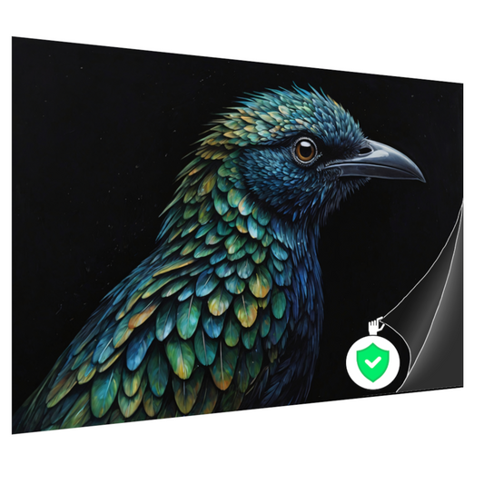 De Verborgen Dieptes van een Kleurrijke Vogel poster