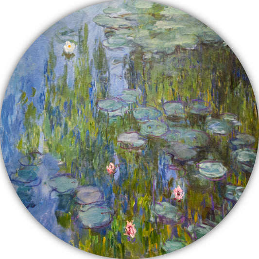 Waterlelies - Claude Monet aluminium muurcirkel