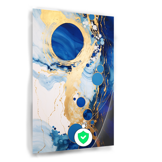 Dans van Blauw en Gouden Cirkels poster