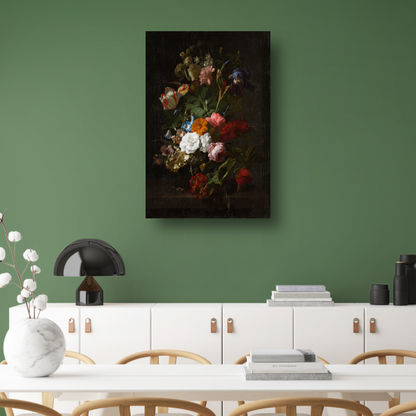 Vaas met bloemen - Rachel Ruysch poster