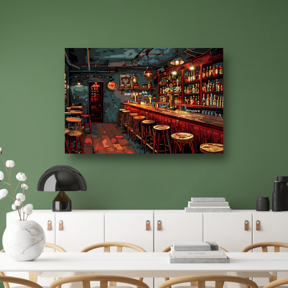 Minimalistische Stilleven met Flessen poster