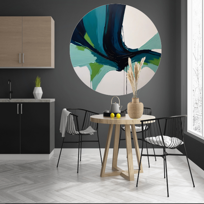 Harmonische Stroom van Moderne Abstractie forex muurcirkel