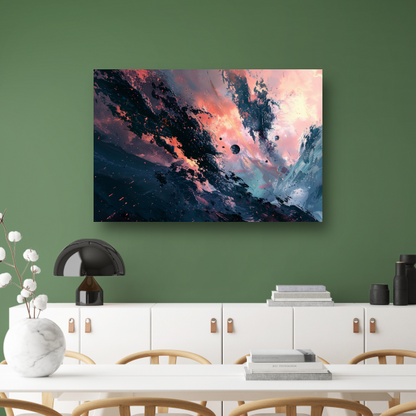 Explosieve Kosmische Dans in Kleur acrylglas