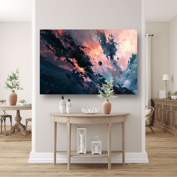 Explosieve Kosmische Dans in Kleur acrylglas