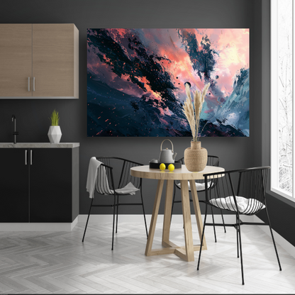 Explosieve Kosmische Dans in Kleur acrylglas