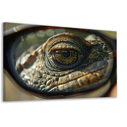 Close-up van Reptielenoog canvas