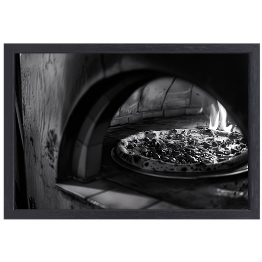 Tijd voor pizza canvas met baklijst