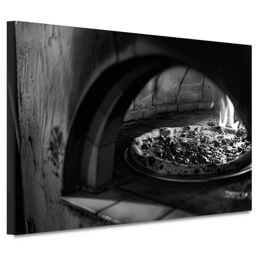 Tijd voor pizza canvas
