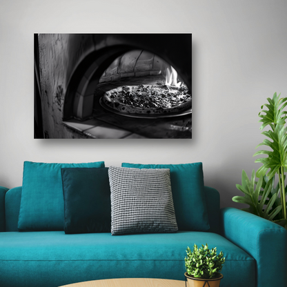 Tijd voor pizza canvas