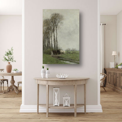 Paarden bij het hek - Anton Mauve Acrylglas