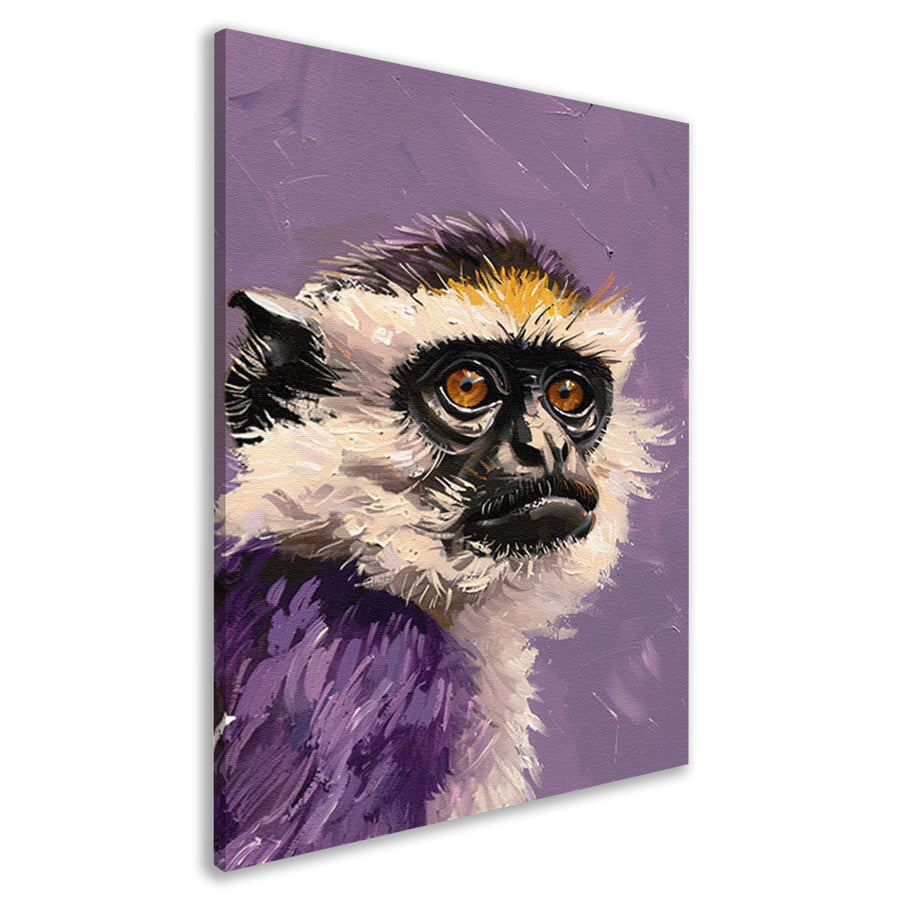 Kleurrijke abstracte pop-art schilderij van aap canvas