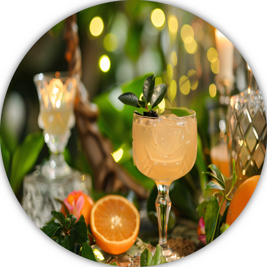 Minimalistisch Martini Stilleven forex muurcirkel