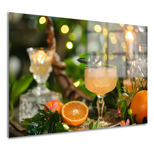 Minimalistisch Martini Stilleven acrylglas