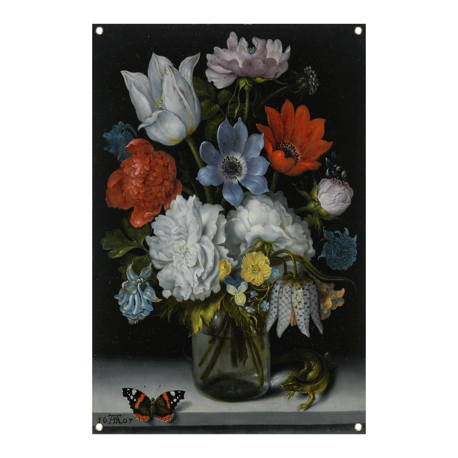 Vaas met bloemen - Ambrosius Bosschaert tuinposter