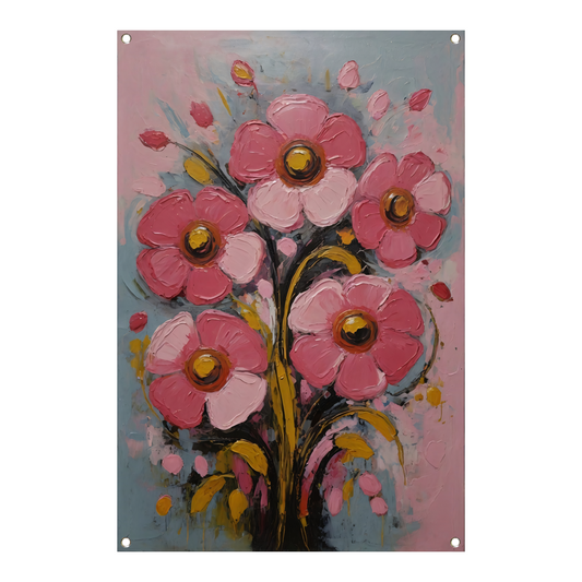Bloeiende Schoonheid in Moderne Impressionisme tuinposter