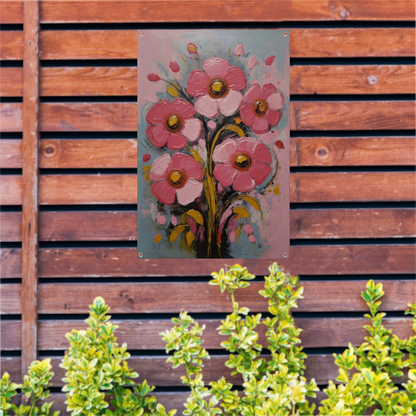 Bloeiende Schoonheid in Moderne Impressionisme tuinposter