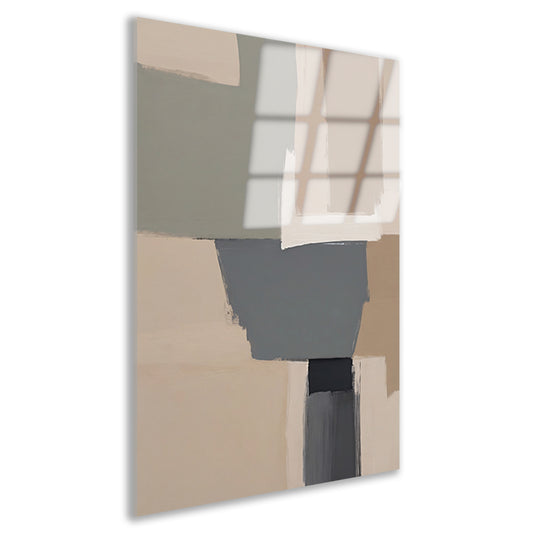 Abstracte Minimalistische Geometrische Monochrome Kunst Acrylglas