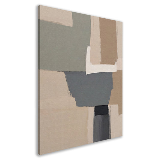 Abstracte Minimalistische Geometrische Monochrome Kunst canvas