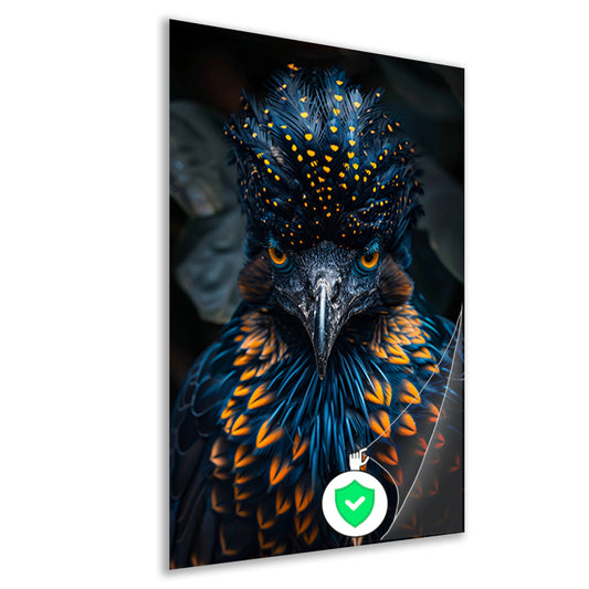 Intens Oog van een Kleurrijke Vogel poster