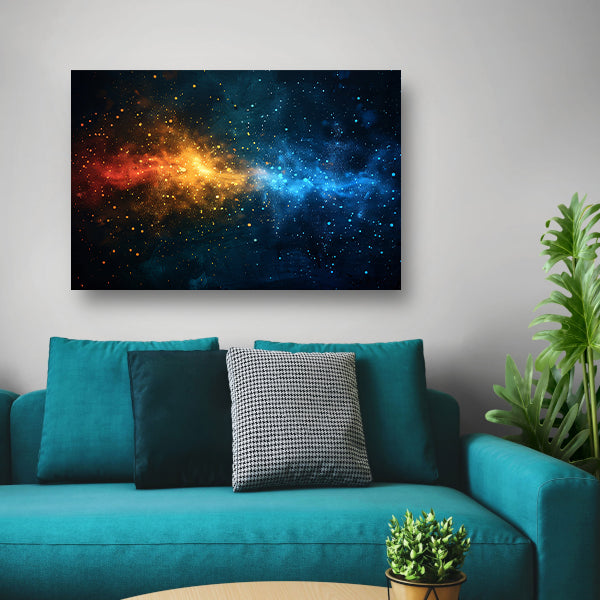 Vergezichten van de Melkweg canvas