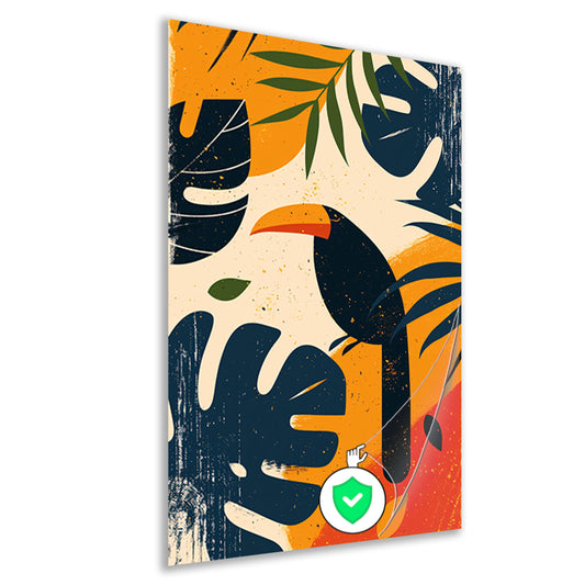 Modern Toucan in Tropisch Paradijs poster