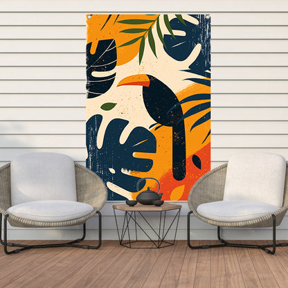 Modern Toucan in Tropisch Paradijs tuinposter