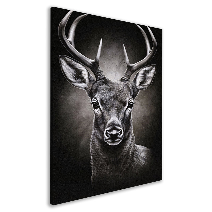 Hyperrealistisch Portret van een Majestueus Hert canvas
