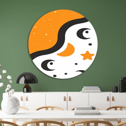 Abstract Maan en Sterren forex muurcirkel