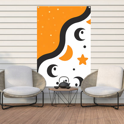 Abstract Maan en Sterren tuinposter