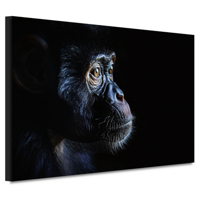 De Stille Getuige - Aap in het Donker canvas