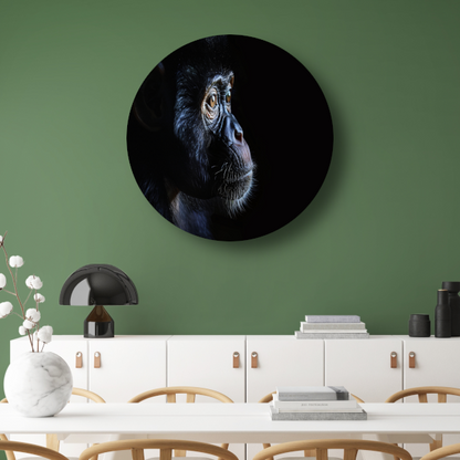 De Stille Getuige - Aap in het Donker forex muurcirkel