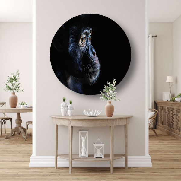 De Stille Getuige - Aap in het Donker forex muurcirkel